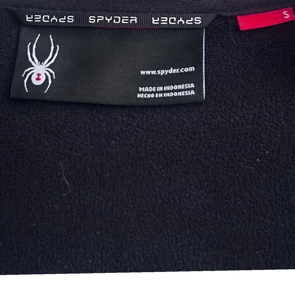Spyder Women's Fleece Jacket Full‎ Zip Gray Heathered Mock Neck Size S